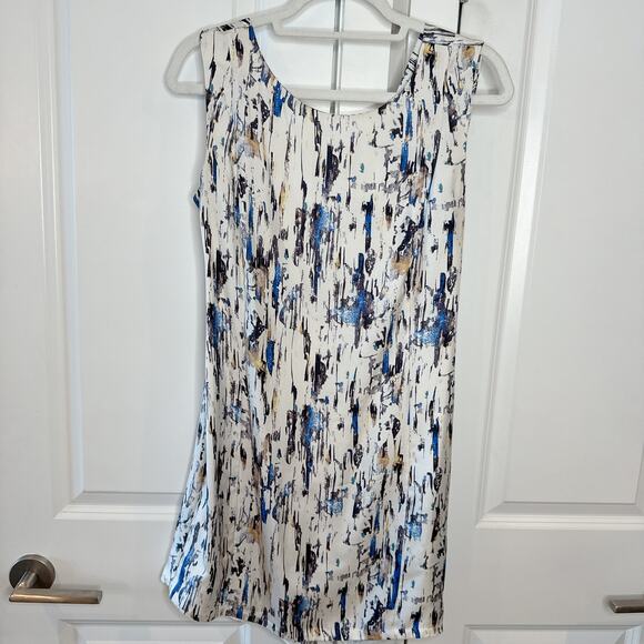 PORTS 1961 Silk Abstact Mini Dress | 10 - Picture 1 of 8